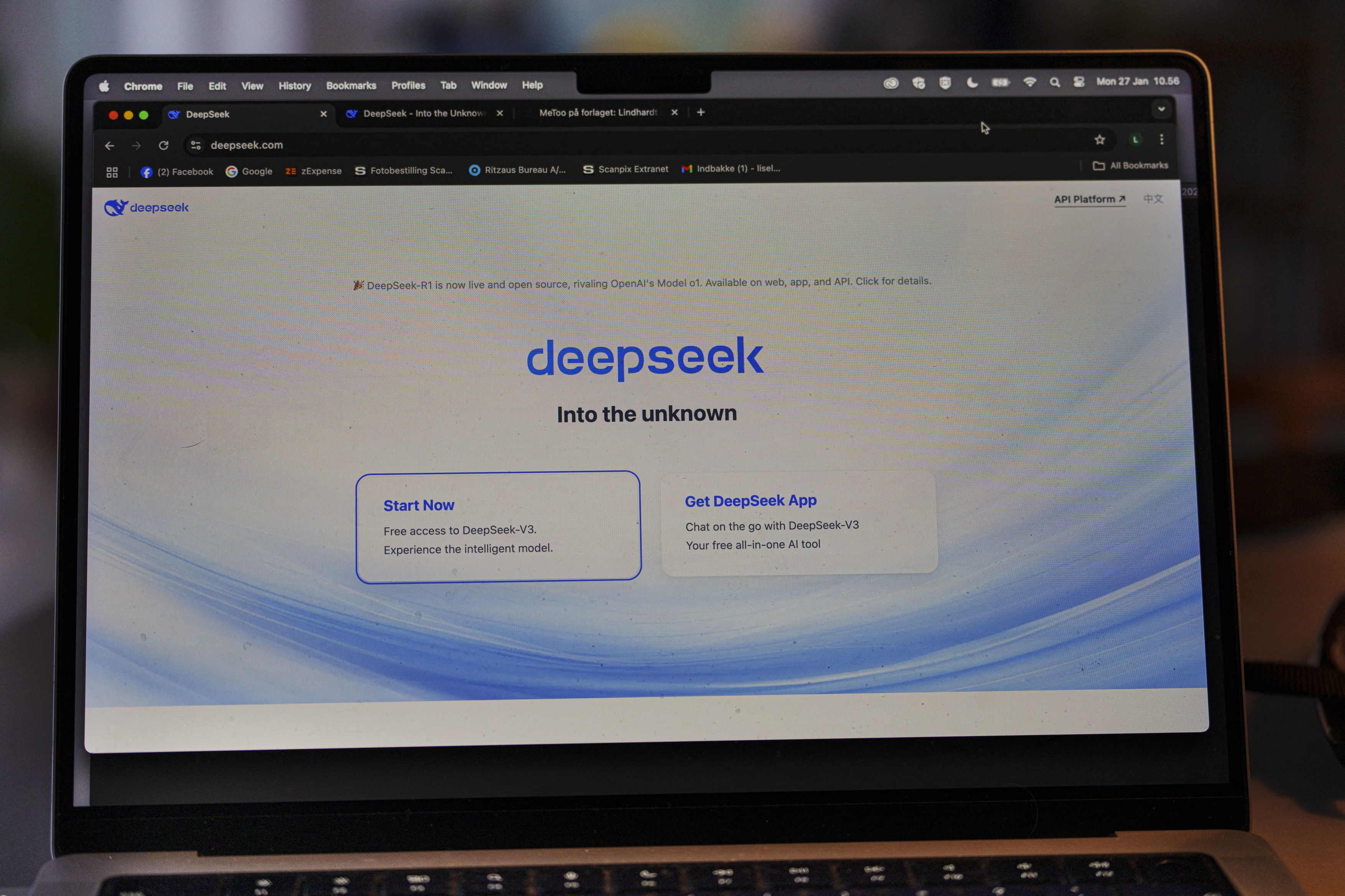 DeepSeek, an AI app, has become the download leader in the App Store ...