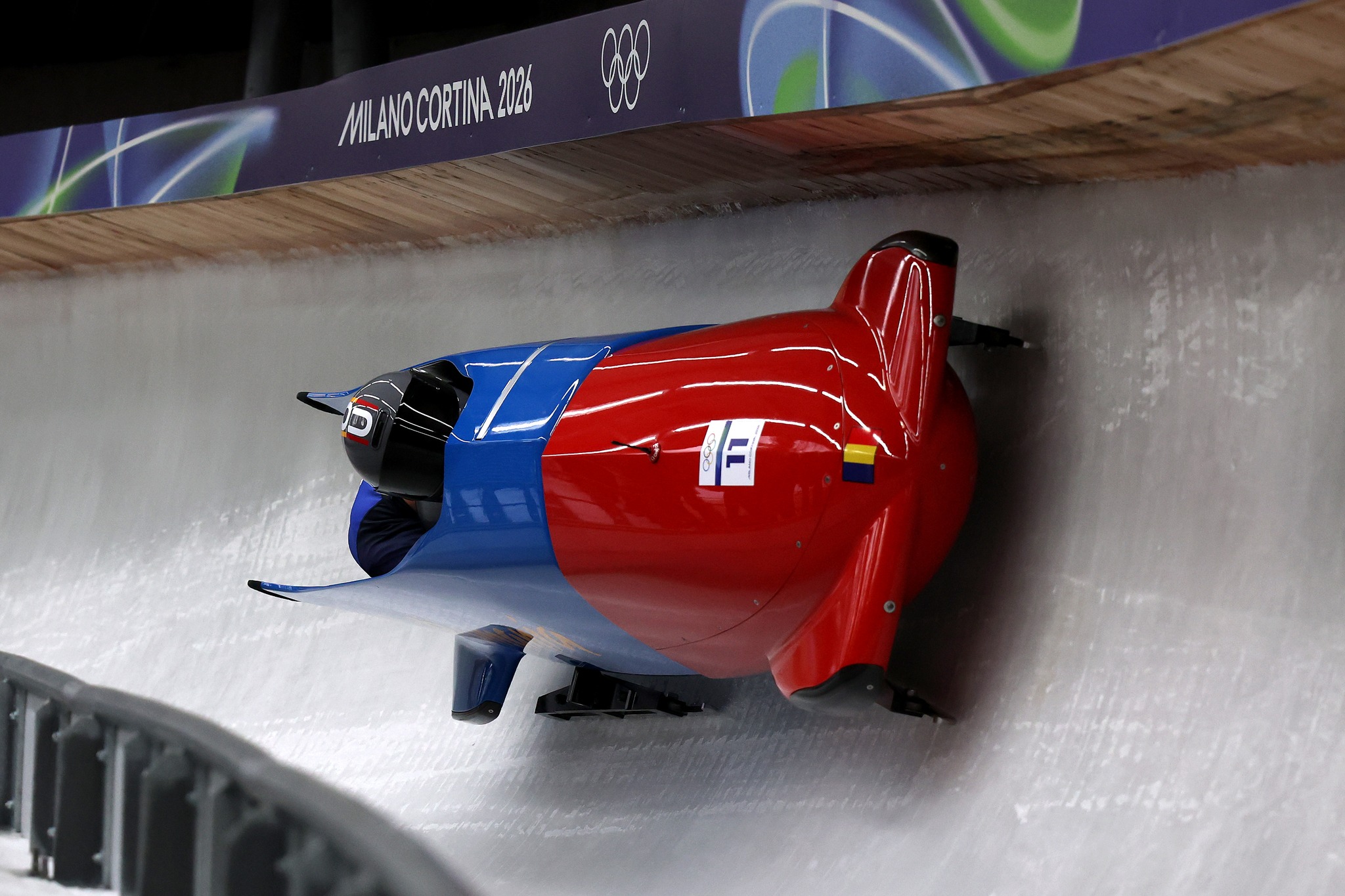 Winter Olympics 2026: The Romanian men's bobsleigh team, consisting of
