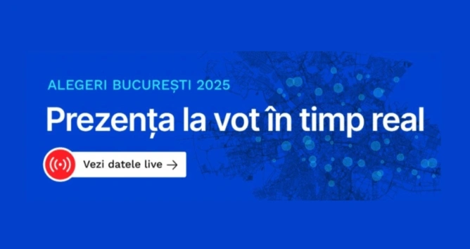 Prezența la vot, în timp real, la alegerile pentru Primăria Capitalei